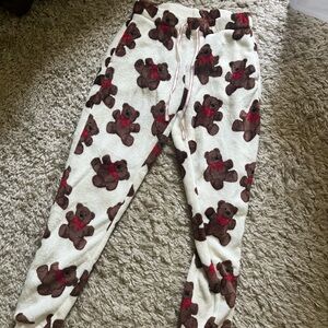 Cozy Teddy Bear Print Pajama Pants